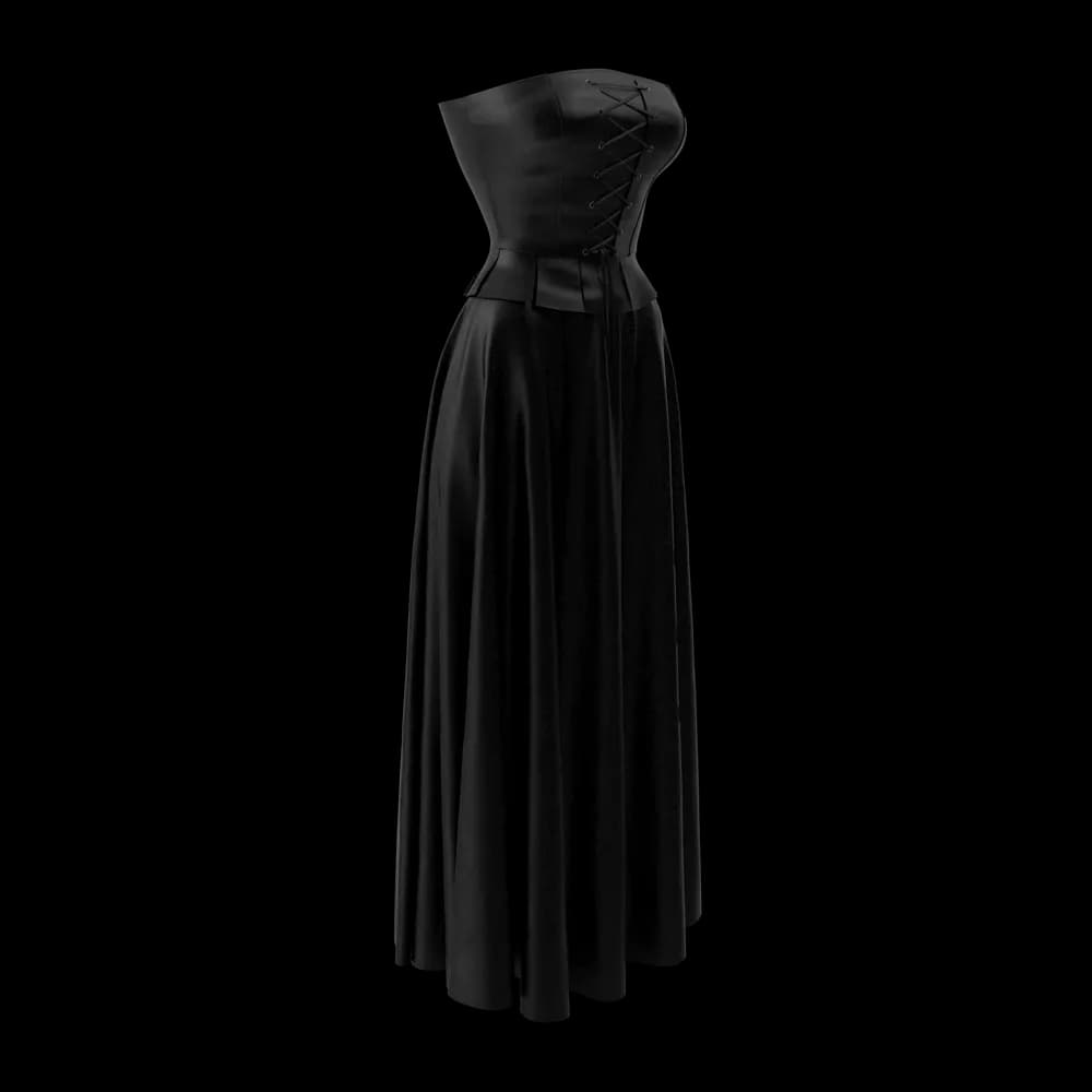 Corset With Black Skirt